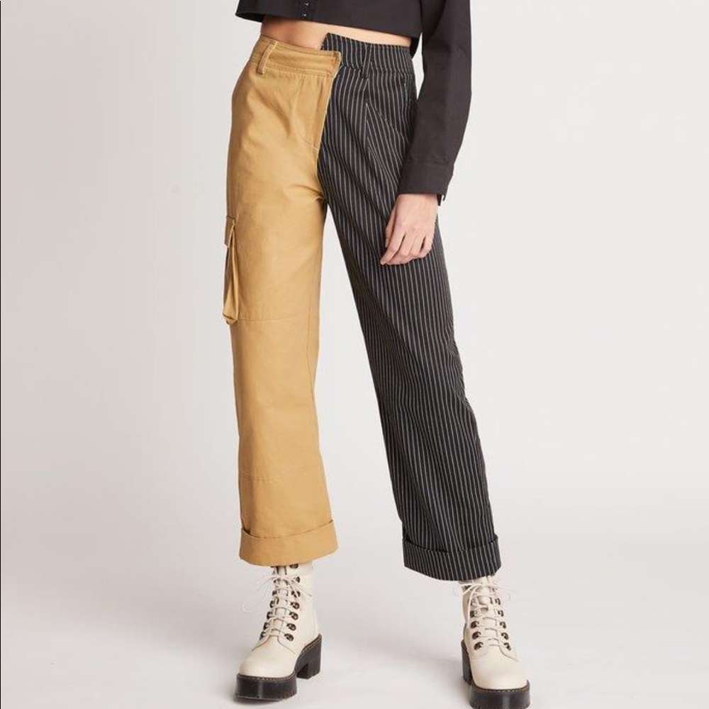 Choosy Split Patterned Pants